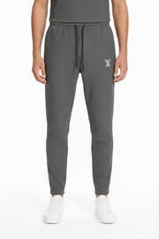 Men’s Dark Grey Textured Trouser