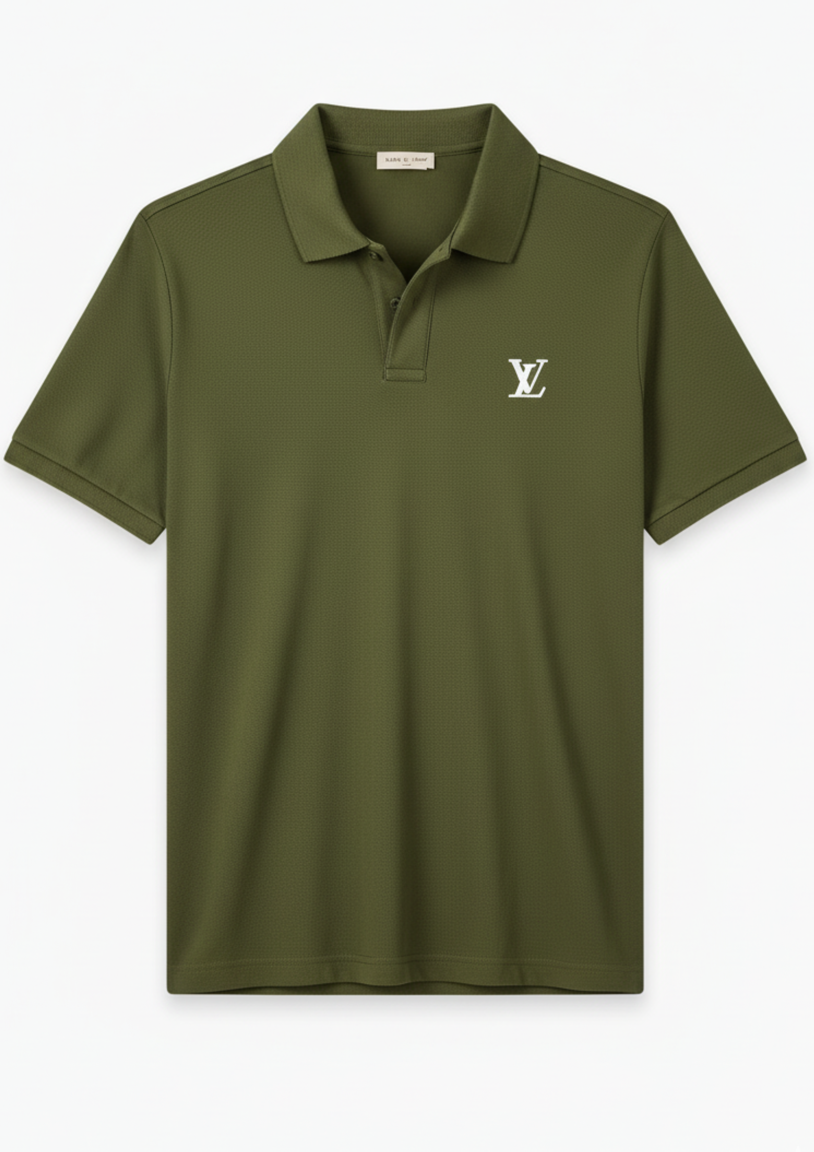 Men’s Green Slim-Fit Casual Shirt