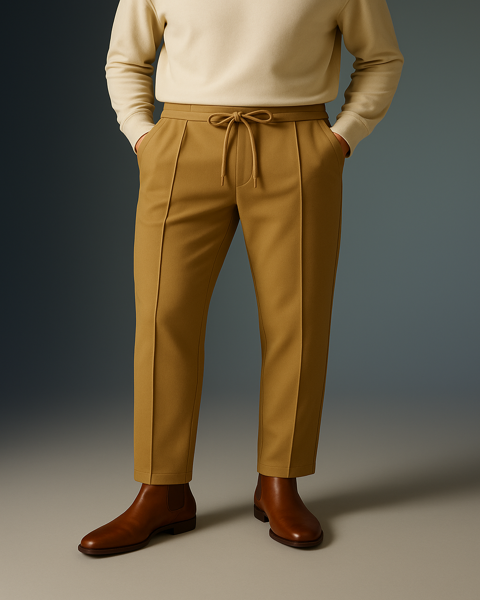 Revorn Stripe Line Trouser – Beige