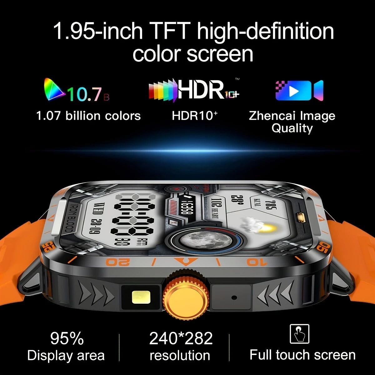 Rugged LED Smartwatch with Calling