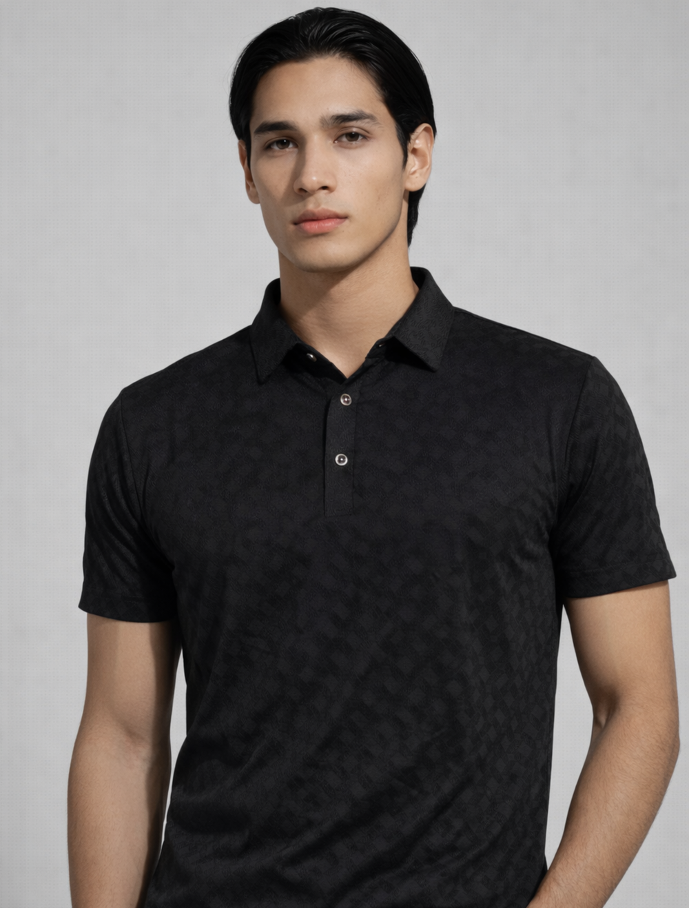 REVAL Seamless Polo – Black