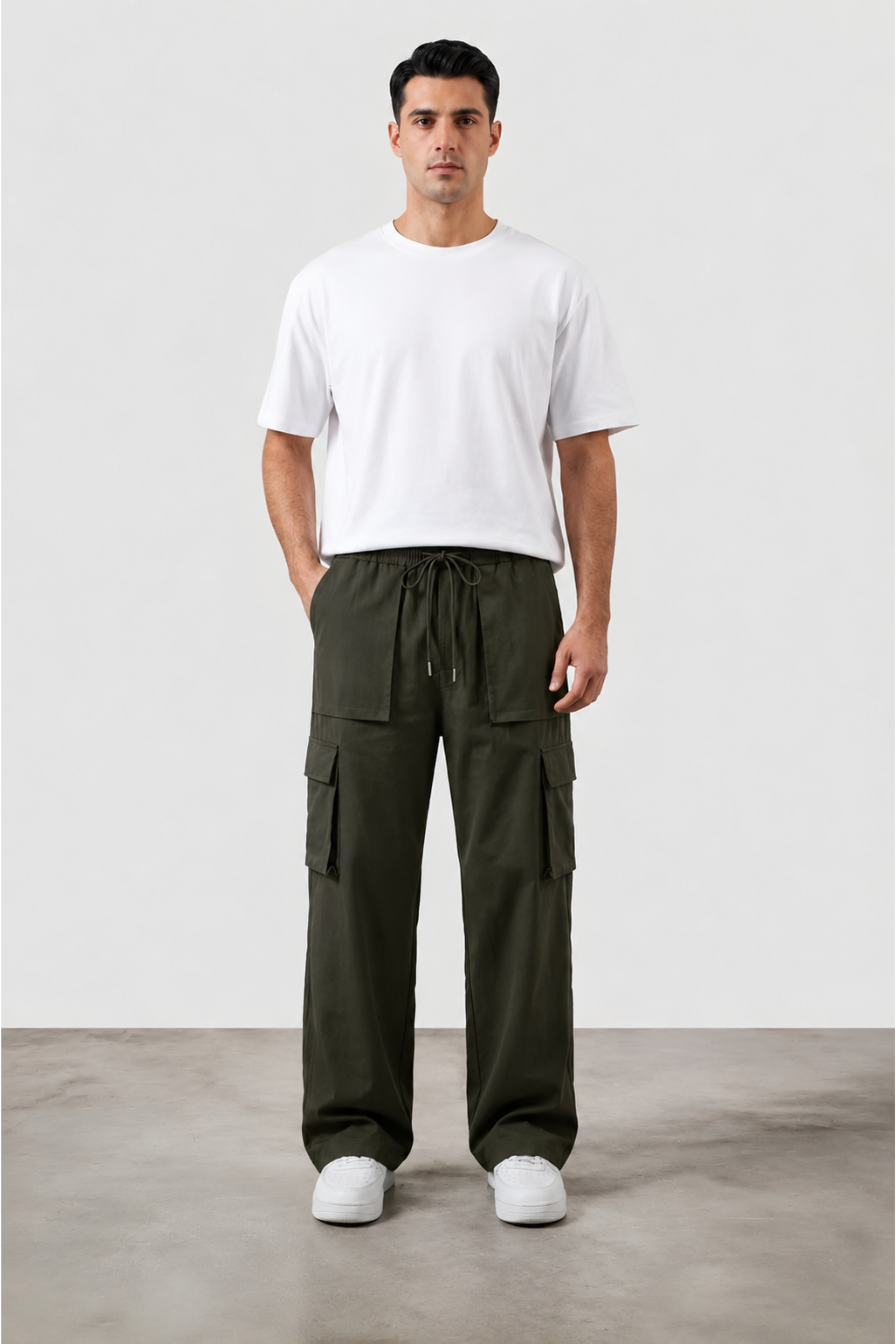 Wide Leg Cargo Trouser - Utility Series | REVORN-5