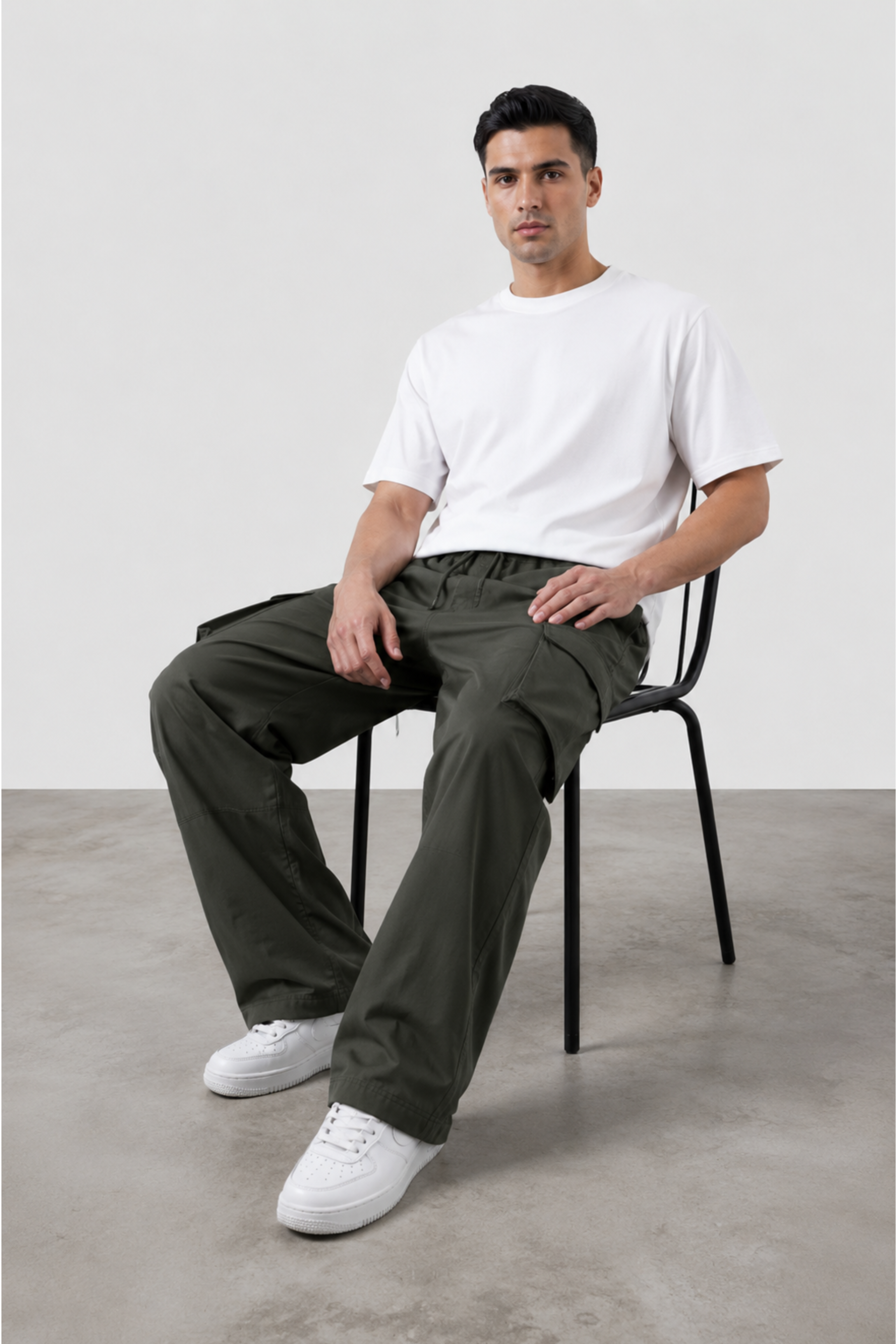 Wide Leg Cargo Trouser - Utility Series | REVORN-4