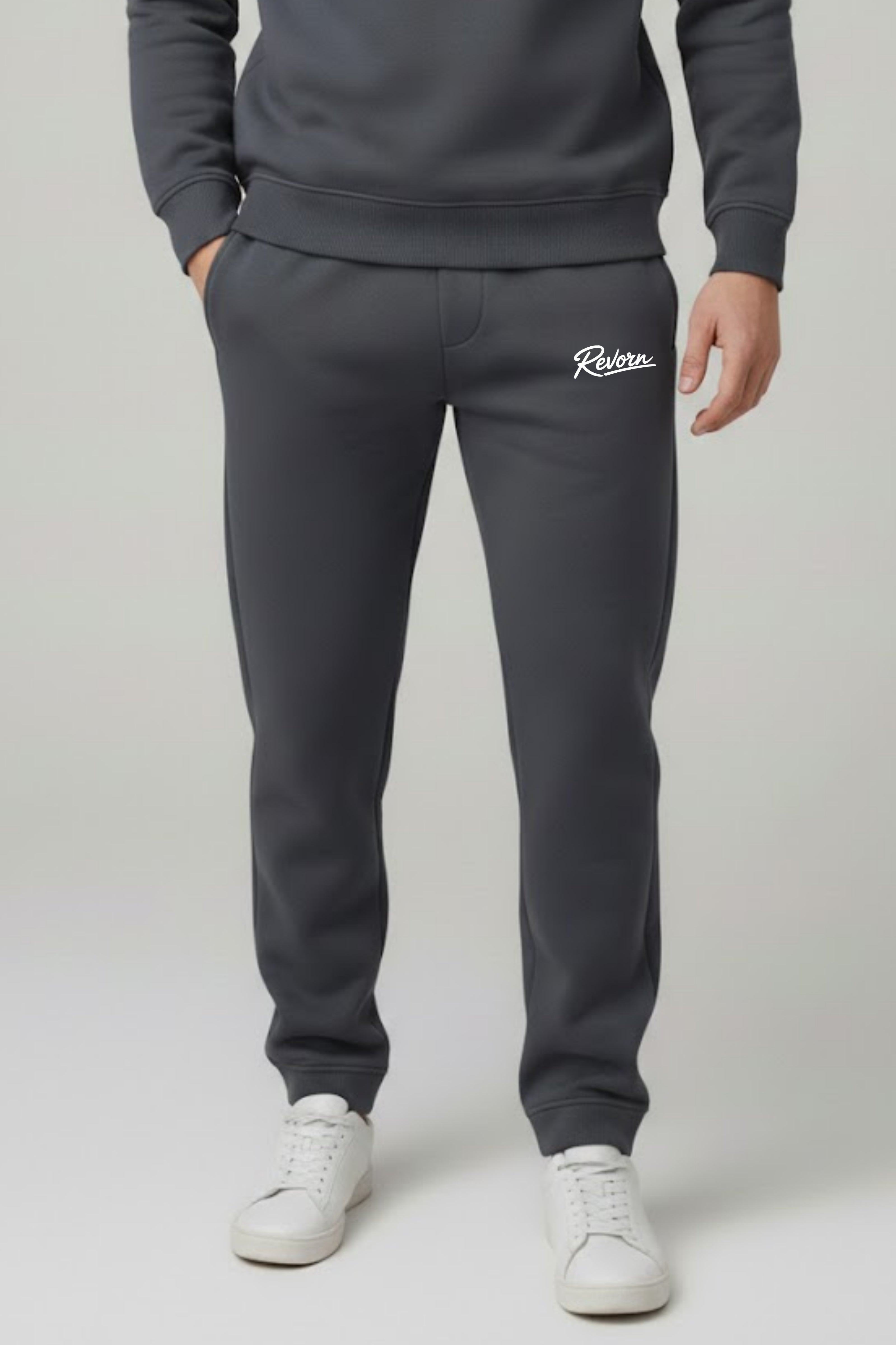 Classic Grey Quarter-Zip Set-5