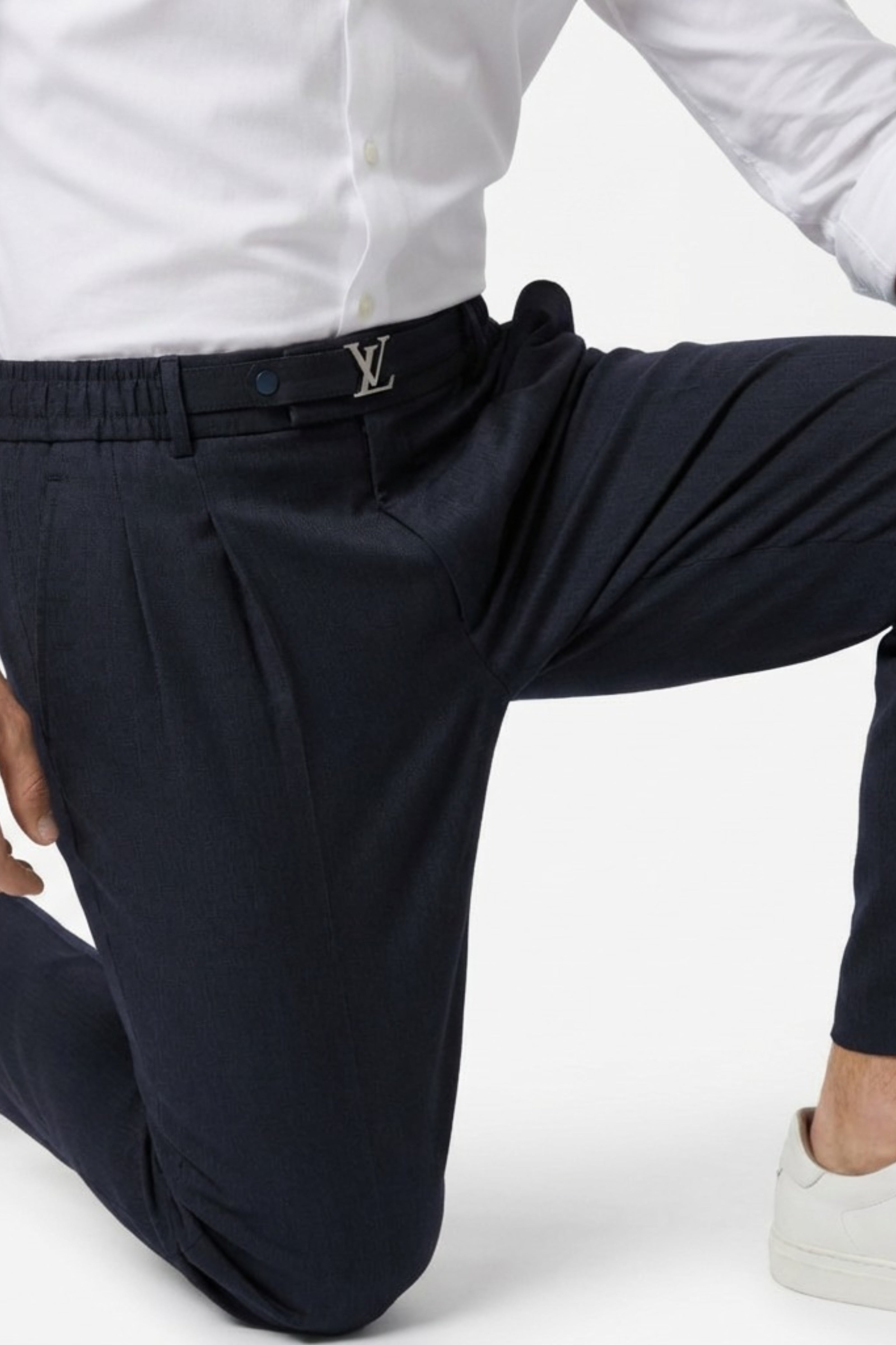 Tailored Black Classic Trouser-3