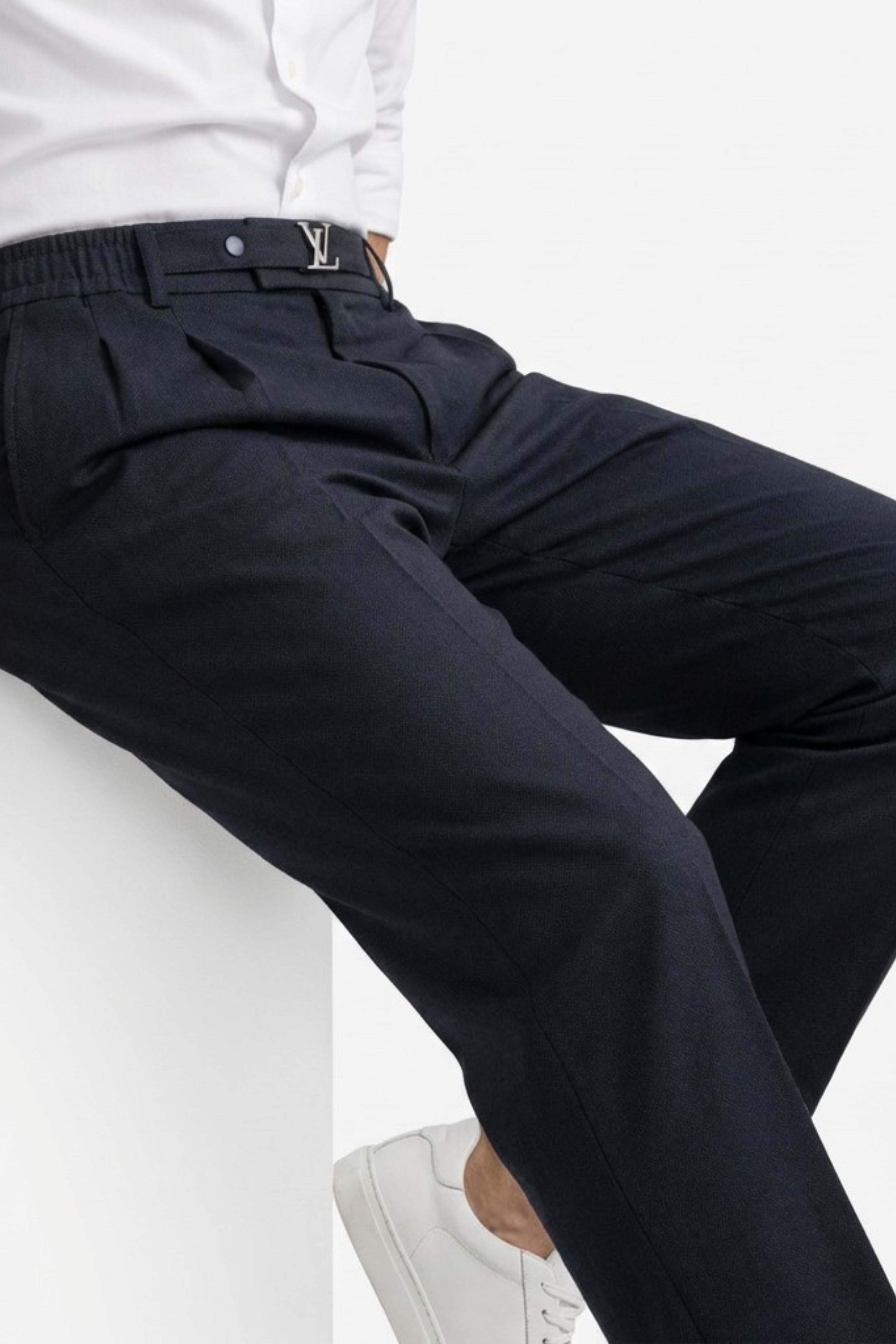 Tailored Black Classic Trouser-4