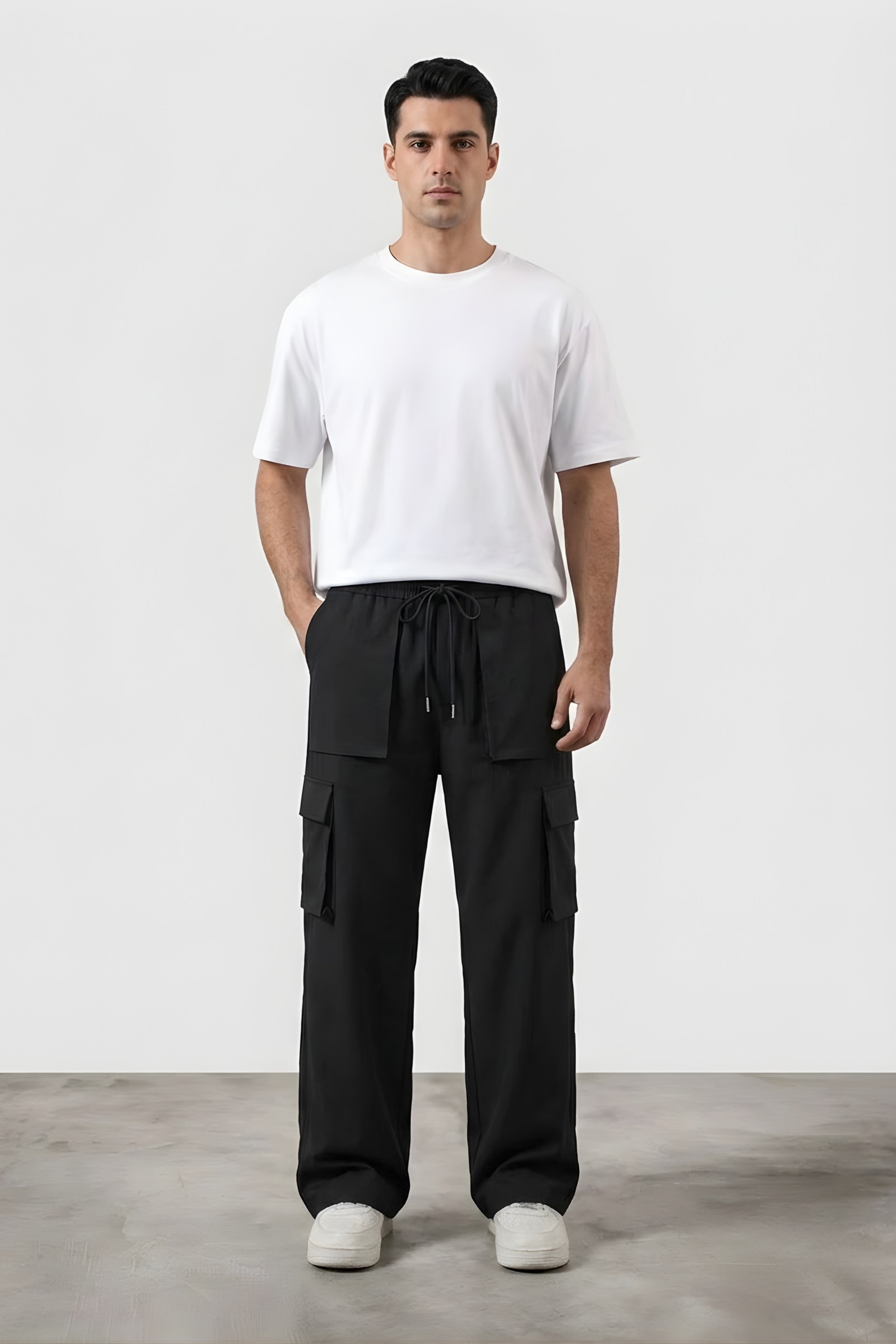 Wide Leg Cargo Trouser - Utility Series | REVORN-4