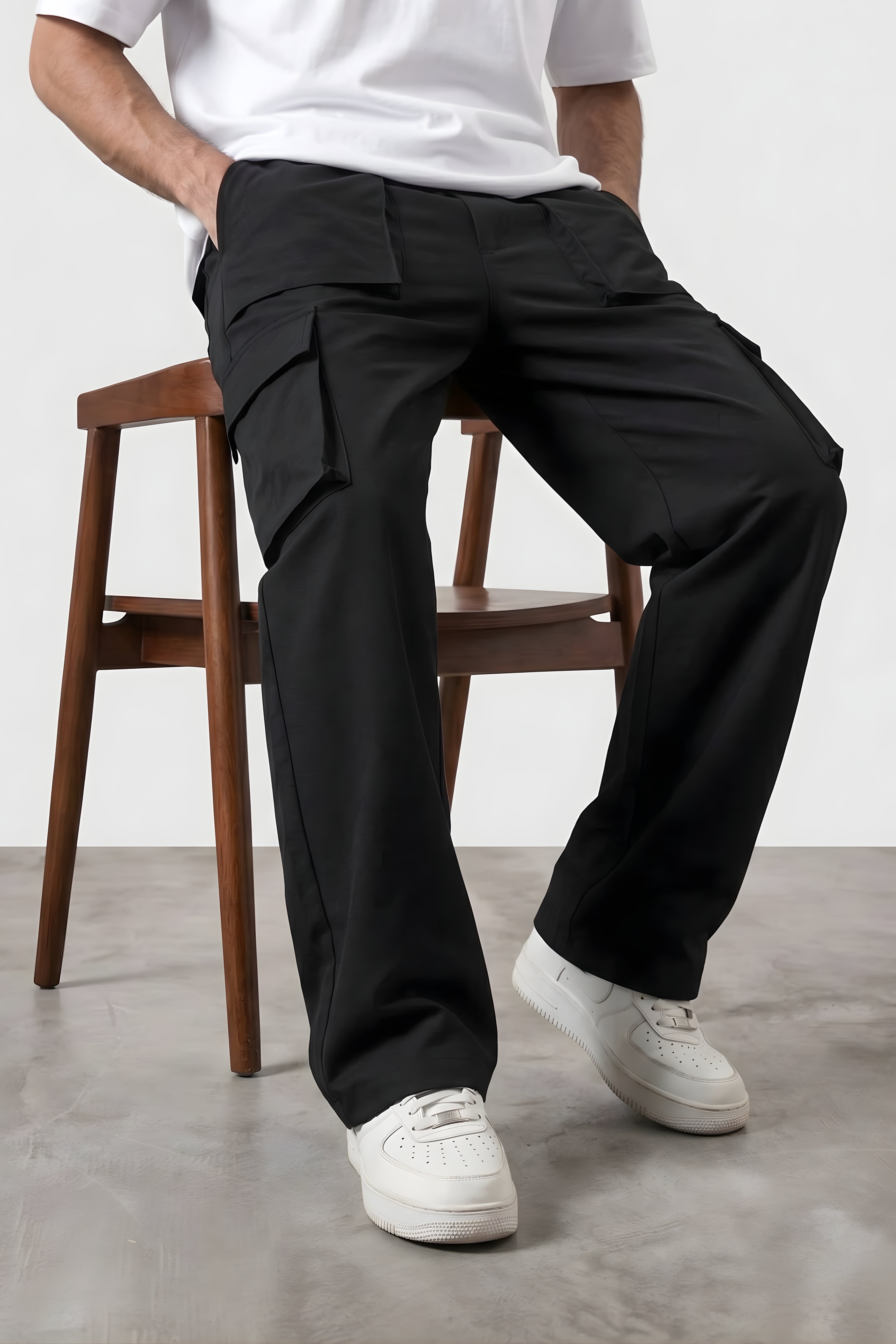 Wide Leg Cargo Trouser - Utility Series | REVORN-3