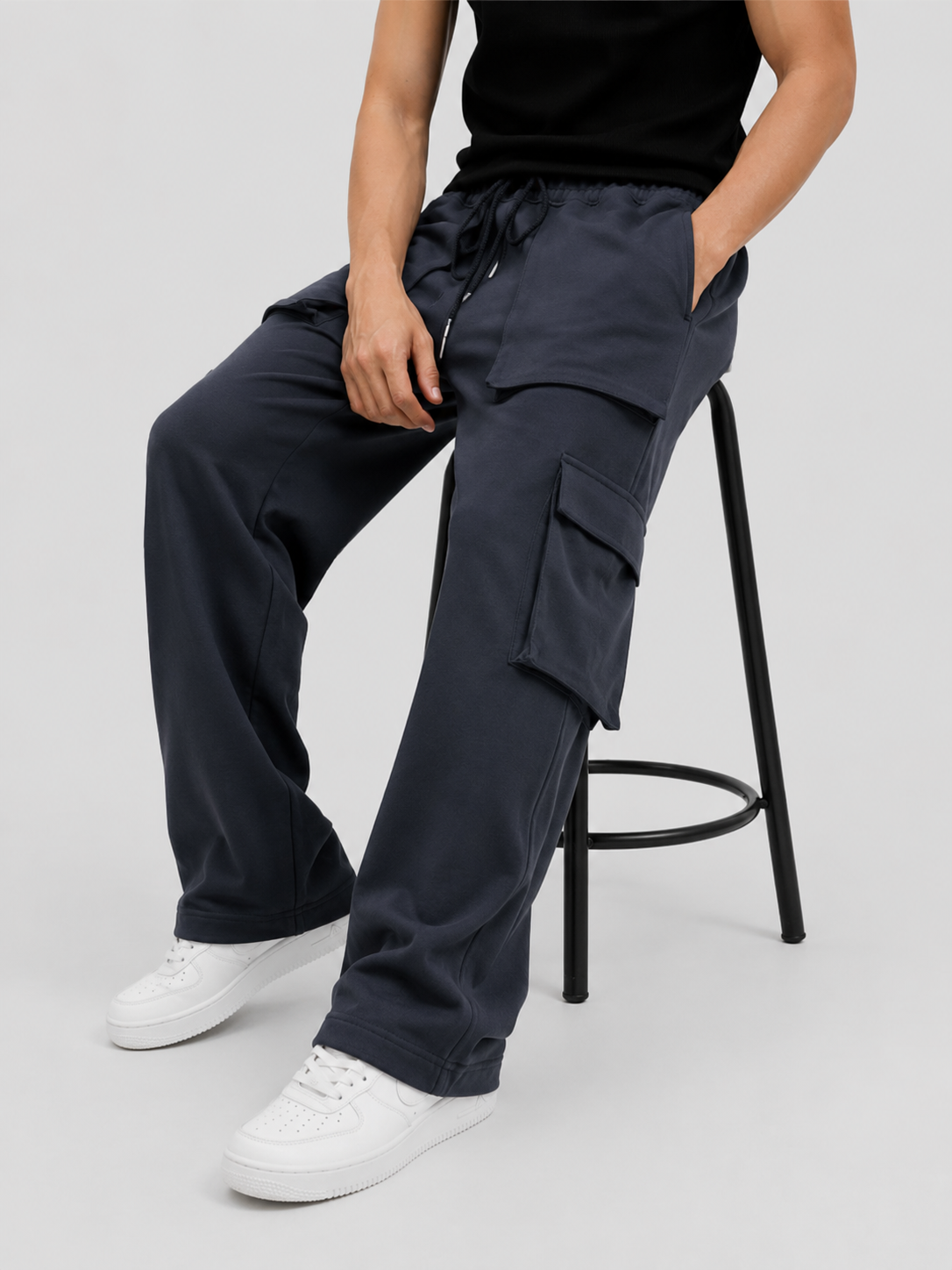 Wide Leg Cargo Trouser - Utility Series | REVORN-5