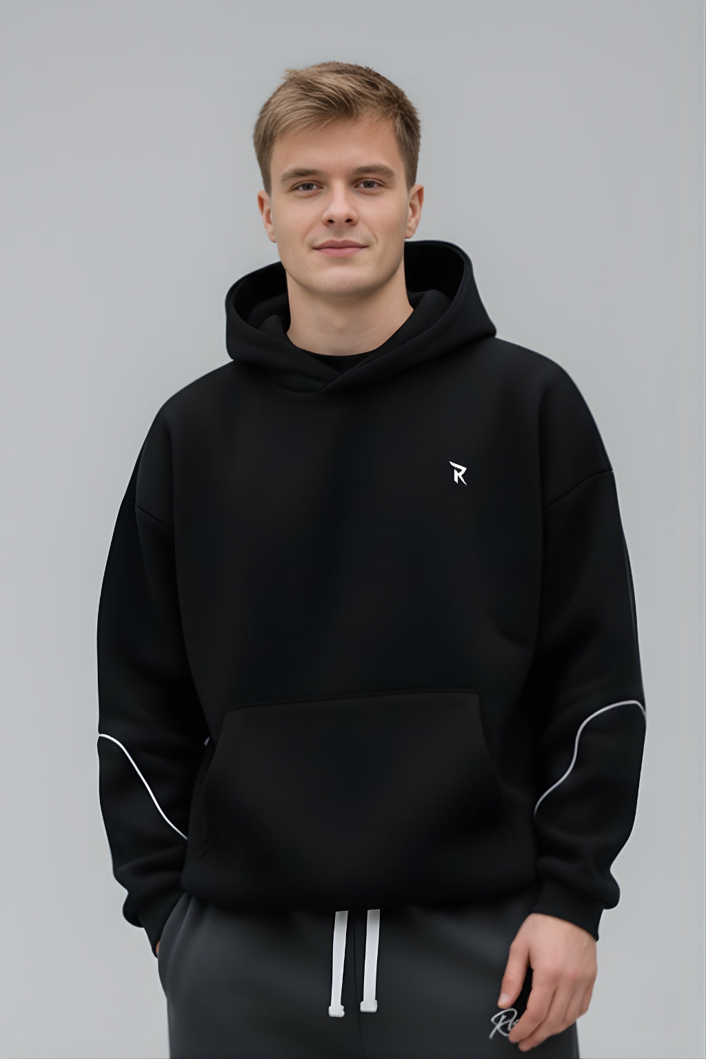 Black Oversized Hoodie
