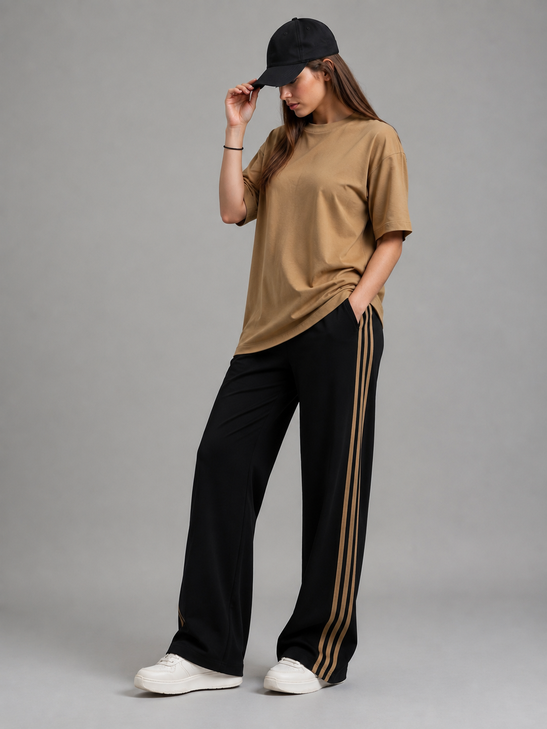 REVORN Core Stripe Co-ord – Mocha-2