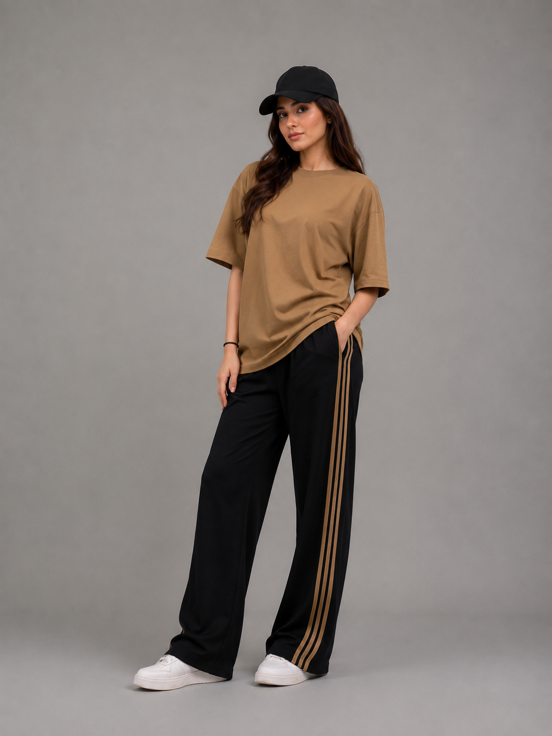 REVORN Core Stripe Co-ord – Mocha-6
