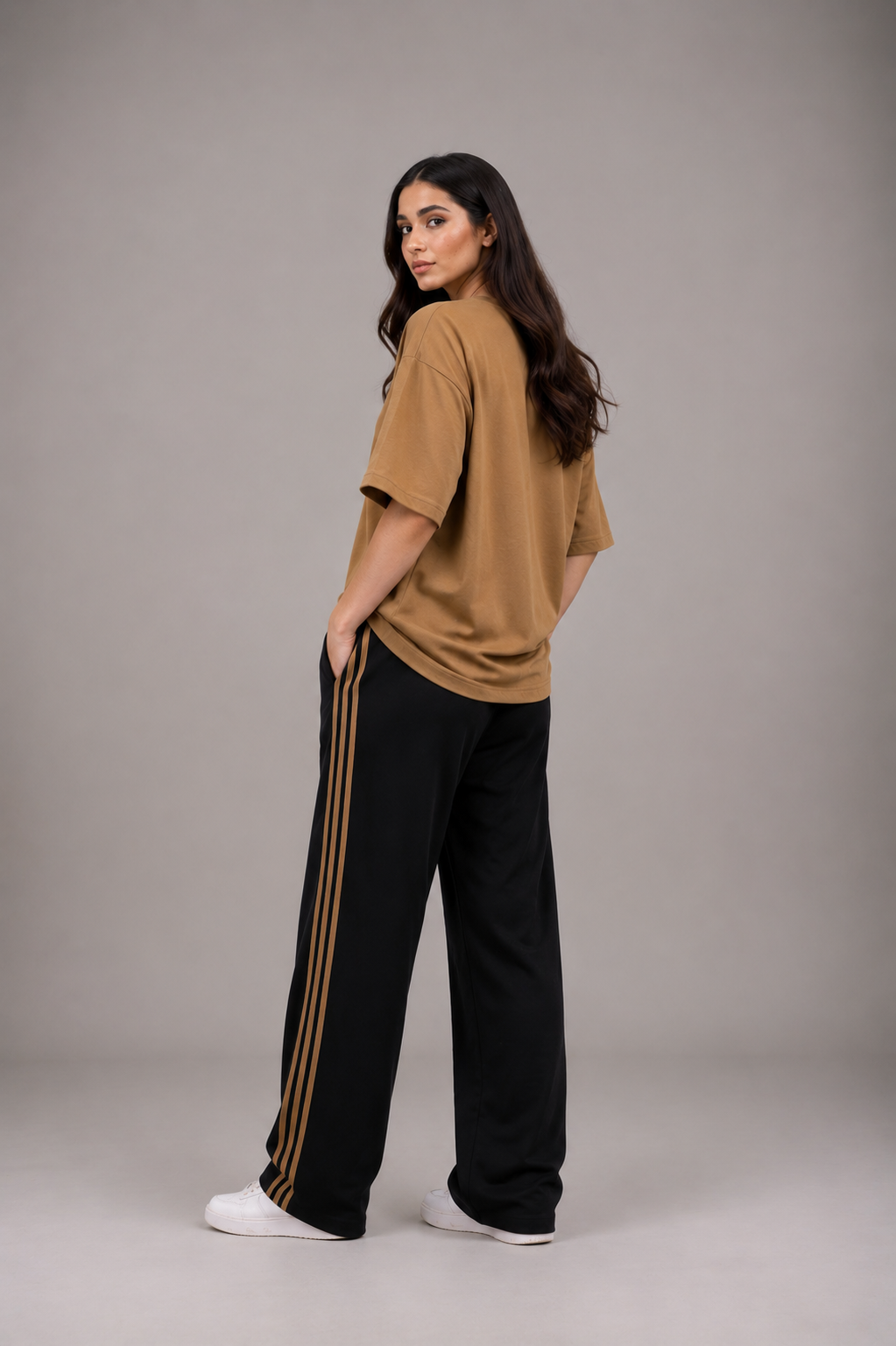 REVORN Core Stripe Co-ord – Mocha-8