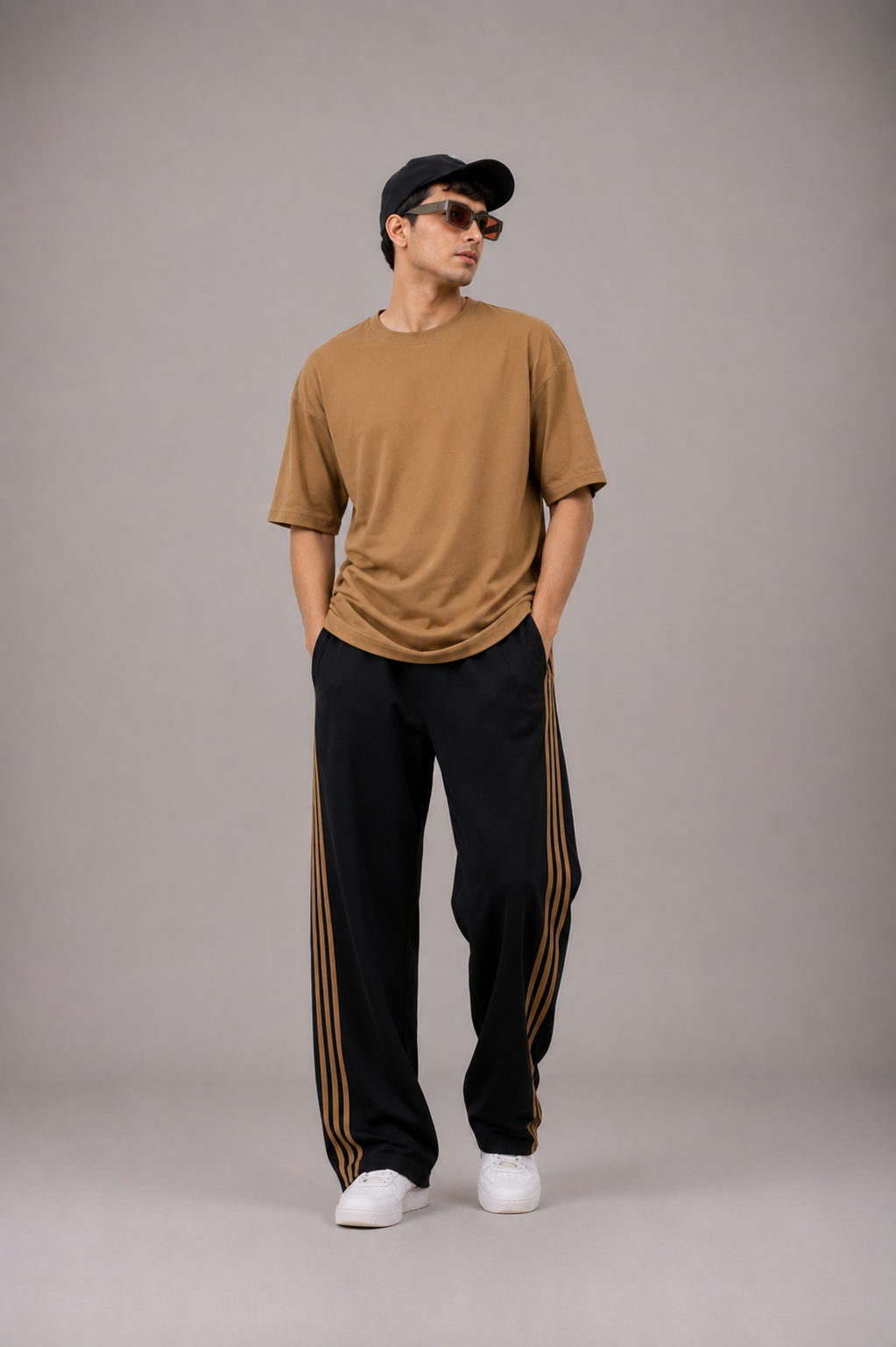 REVORN Core Stripe Co-ord – Mocha-5