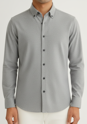 Men’s Light Grey Casual Shirt