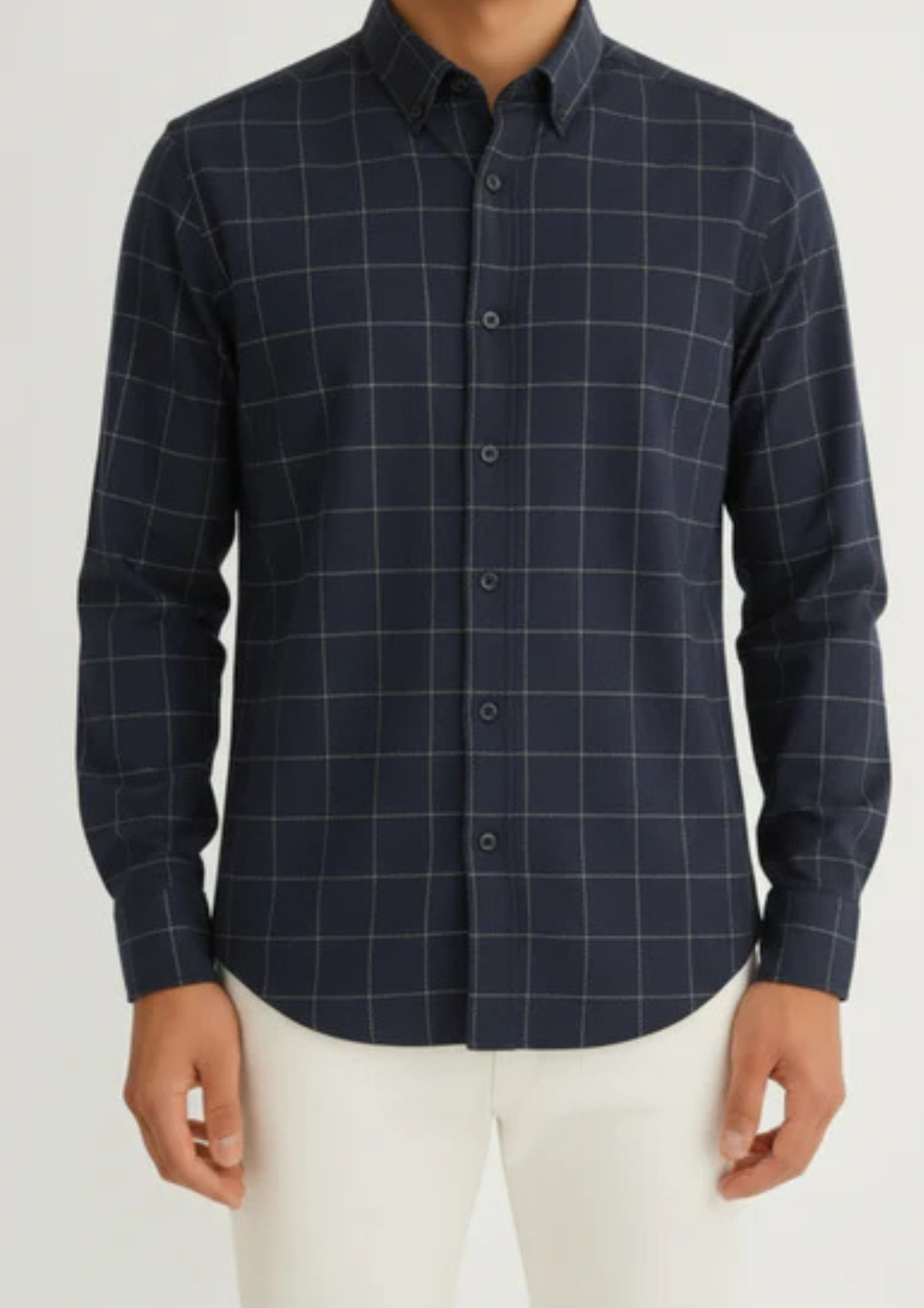 Men’s Dark Navy Slim-Fit Shirt