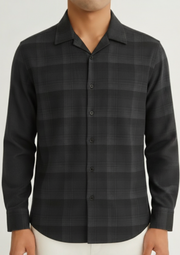 Men’s Black Check Casual Shirt