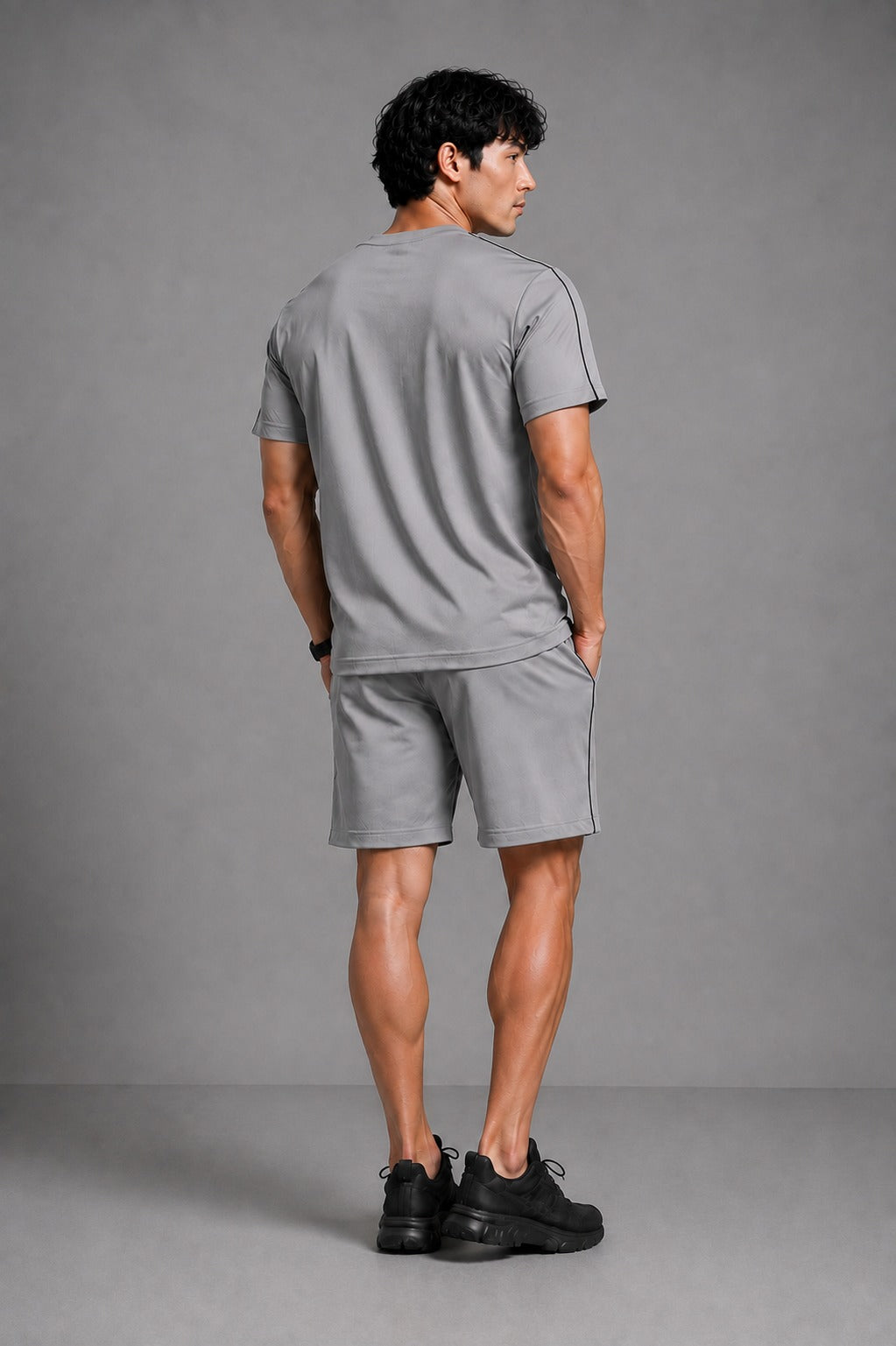 REVORN Piping Co-ord Set - Grey-3