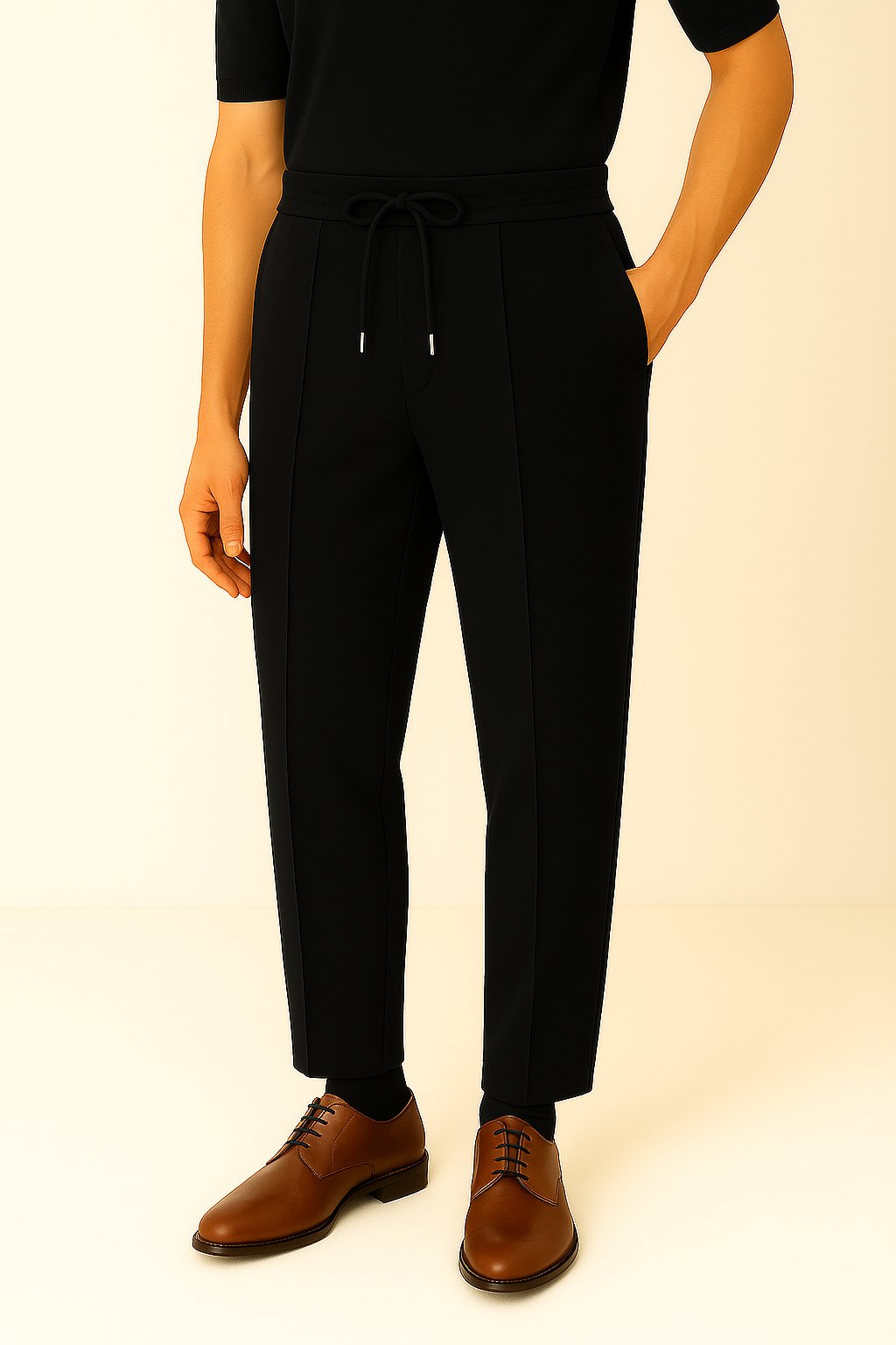 Revorn Stripe Line Trouser – Black