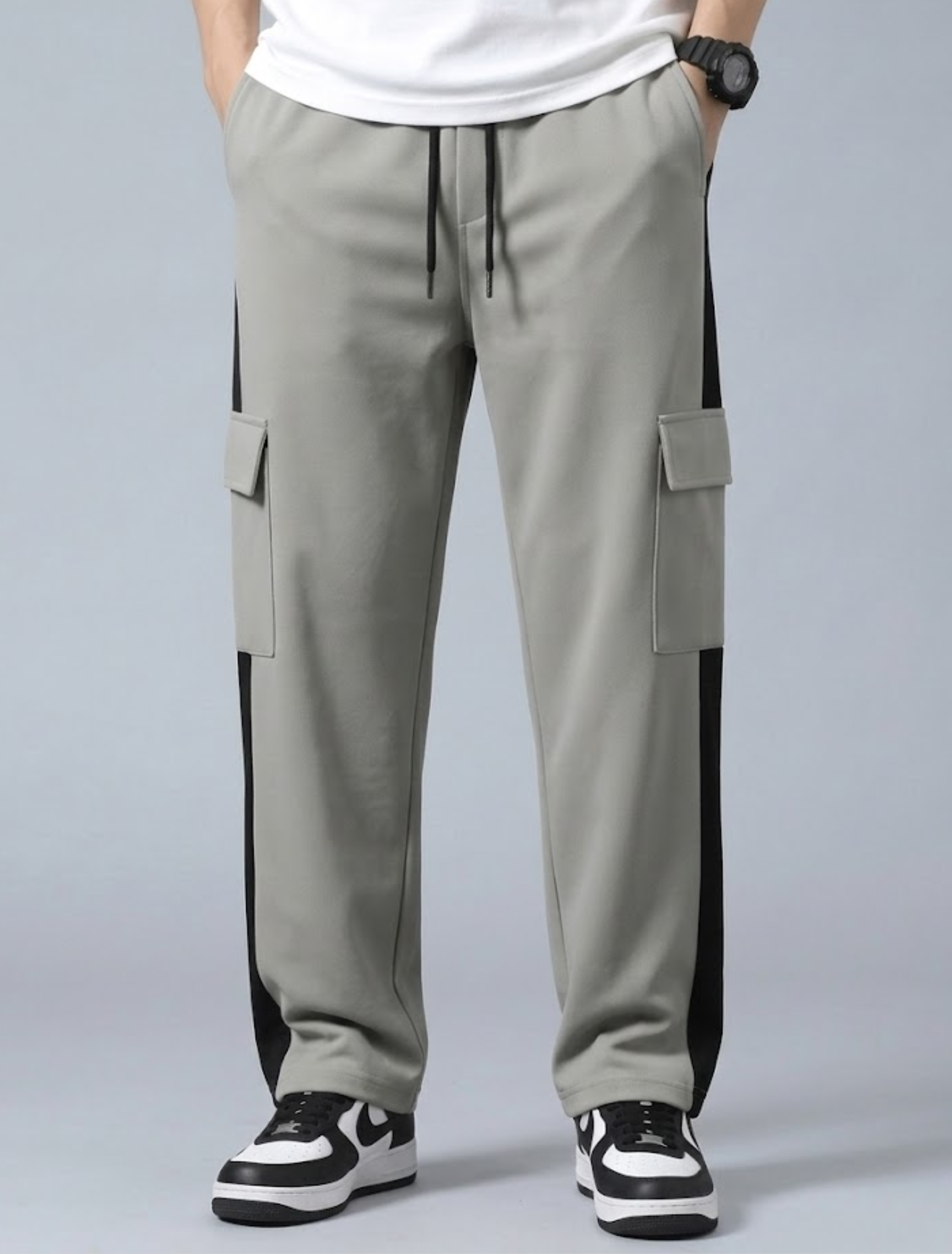 Utility Series – Dual Tone Baggy Cargo Pants