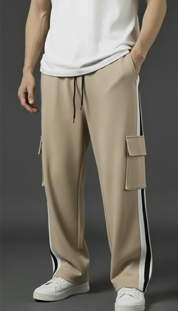 Baeige baggy cargo trouser