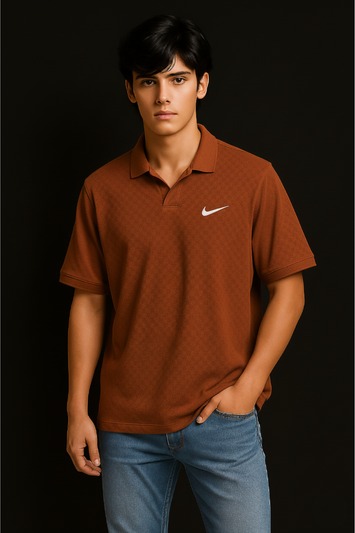 ONYX – Rust Flame | Stretch Slim Fit Tee