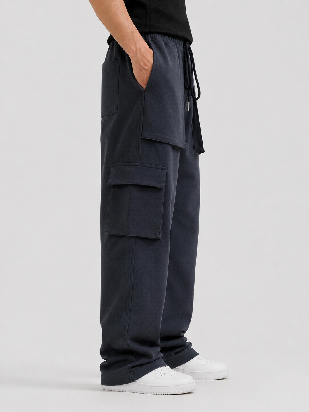 Wide Leg Cargo Trouser - Utility Series | REVORN-3