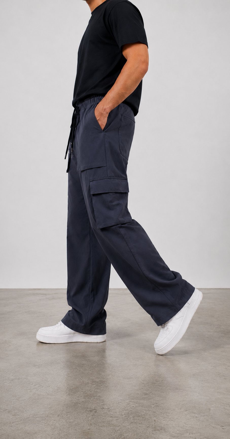 Wide Leg Cargo Trouser - Utility Series | REVORN-3