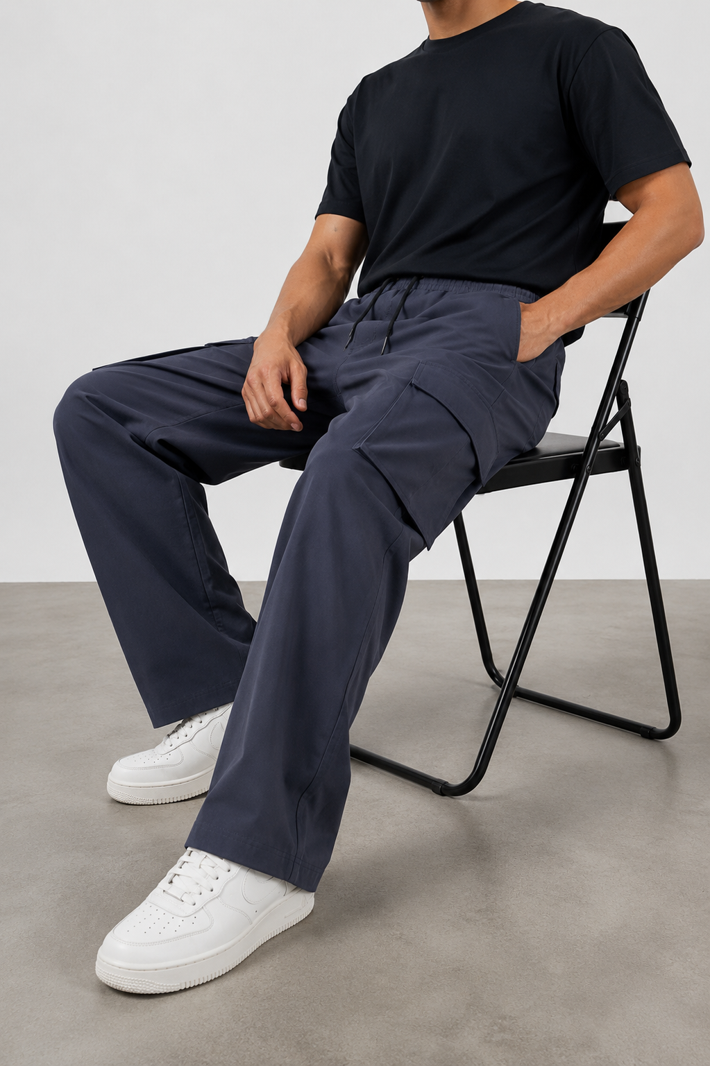 Wide Leg Cargo Trouser - Utility Series | REVORN-5